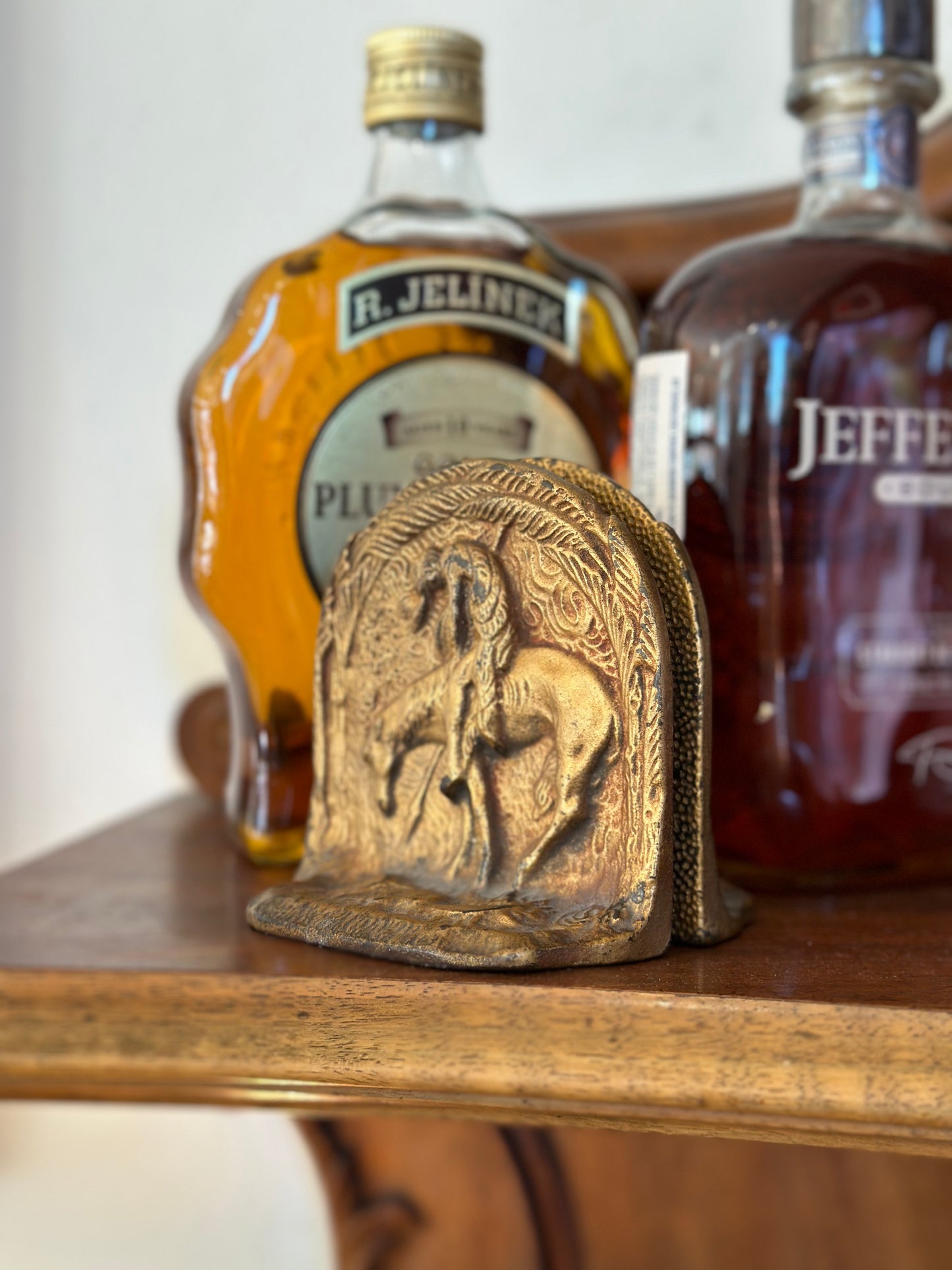 Cast Iron End of the Trail Bookends