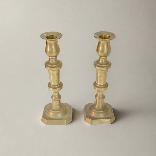 Pair of Brass Candle Stick Holders