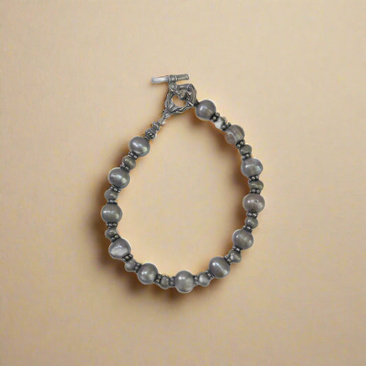 Gray Natural Pearl Necklace