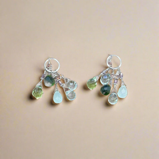 Hayne Designs - Green Beads Earrings