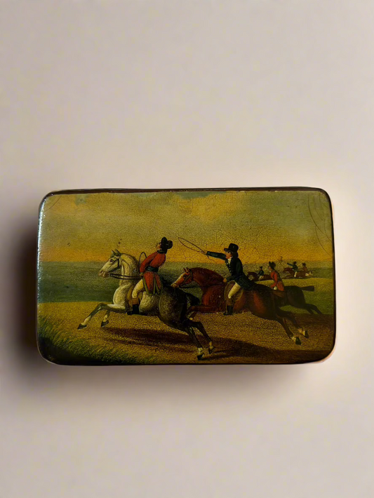 Rectangle Snuff Box with Horses