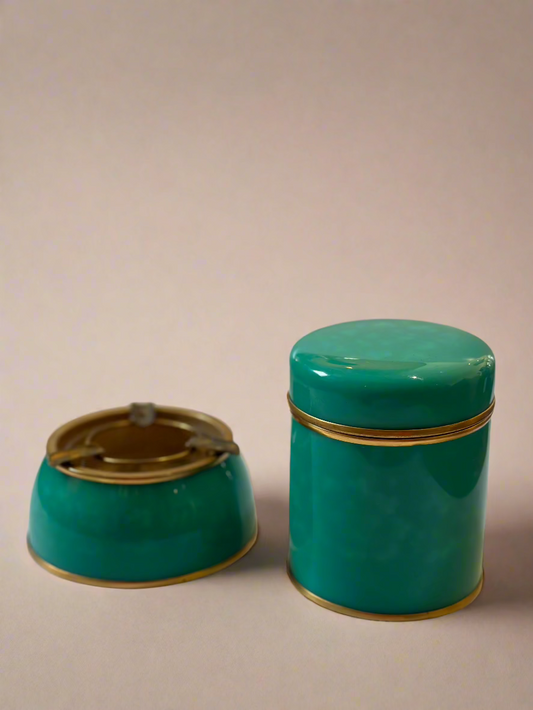 Mid Century Enamel Smoking Accessories Set