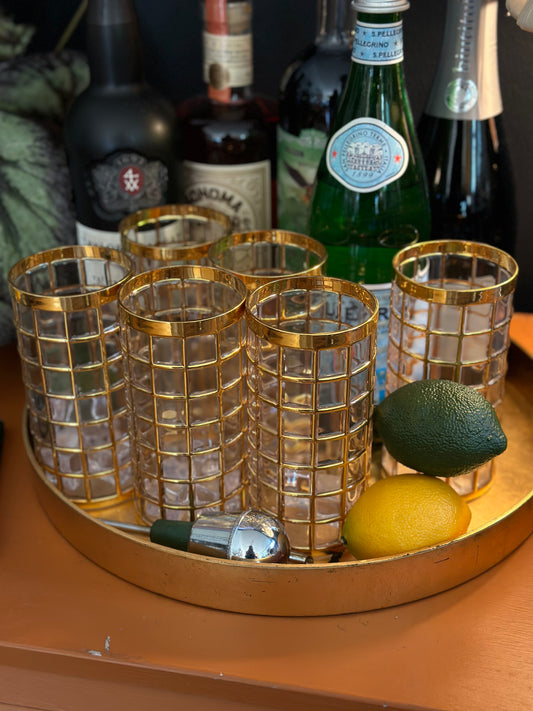 Set of 6 Imperial Glasses Toril de Oro Shoji High Ball