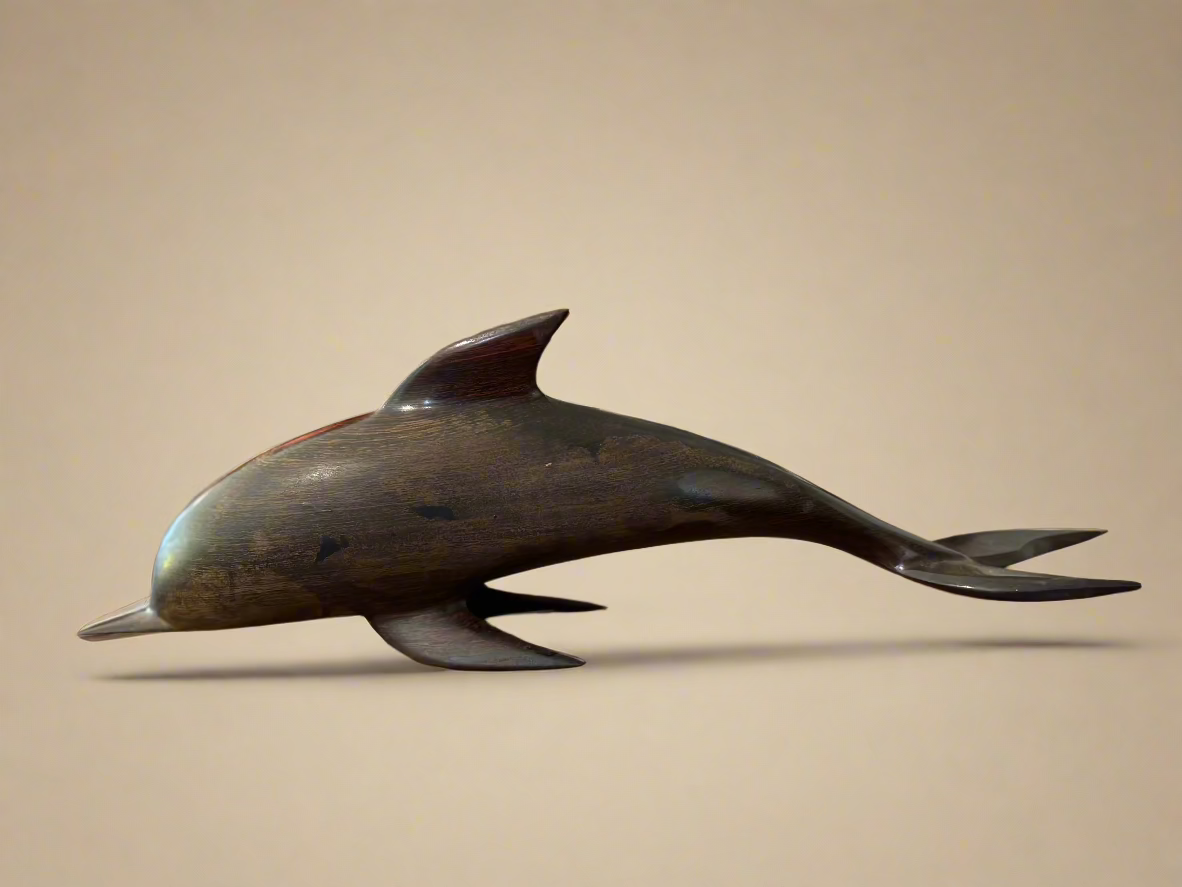 Ironwood Hand Carved Dolphin