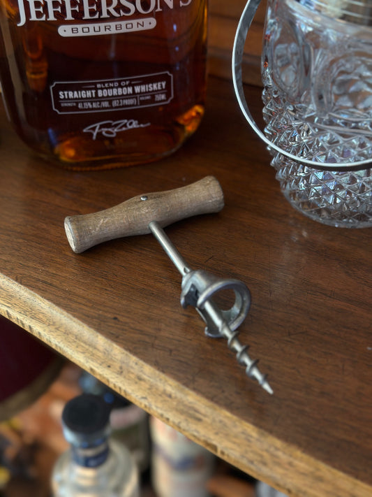 Italian Wooden Corkscrew