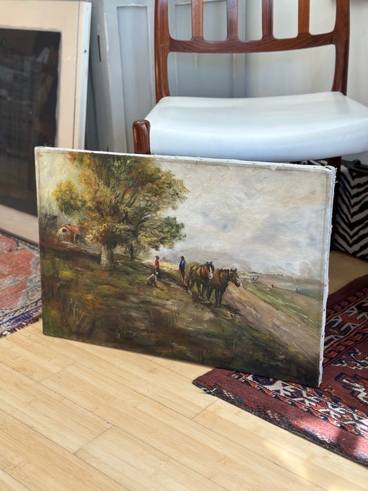 Late 1800s Dusk Walk Painting
