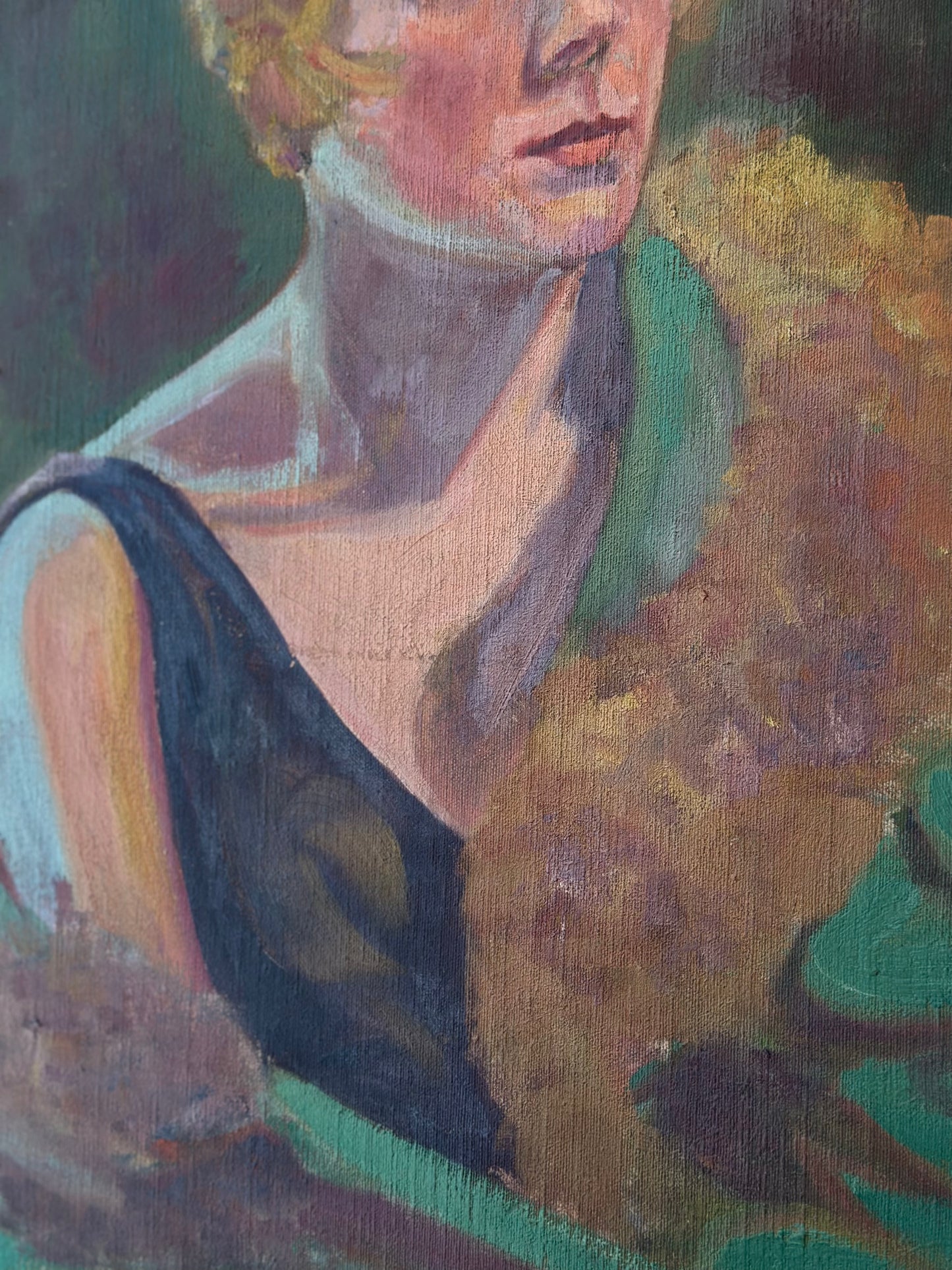 Seated Blonde Painting
