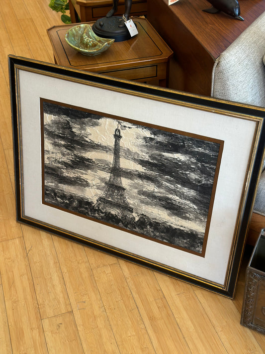 Eiffel Tower Watercolor Painting