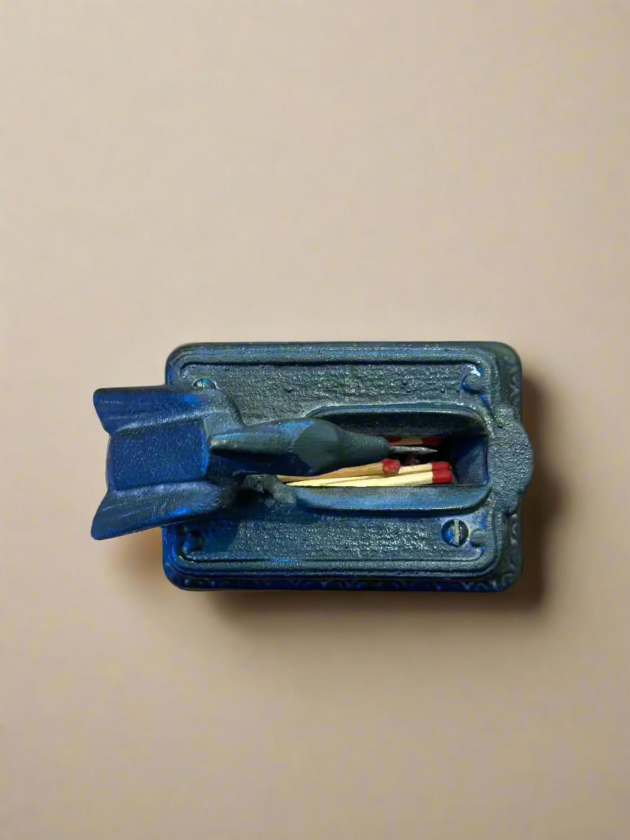 Antique Cast Iron Match Dispenser