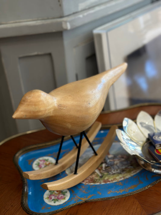 Wooden Rocking Bird