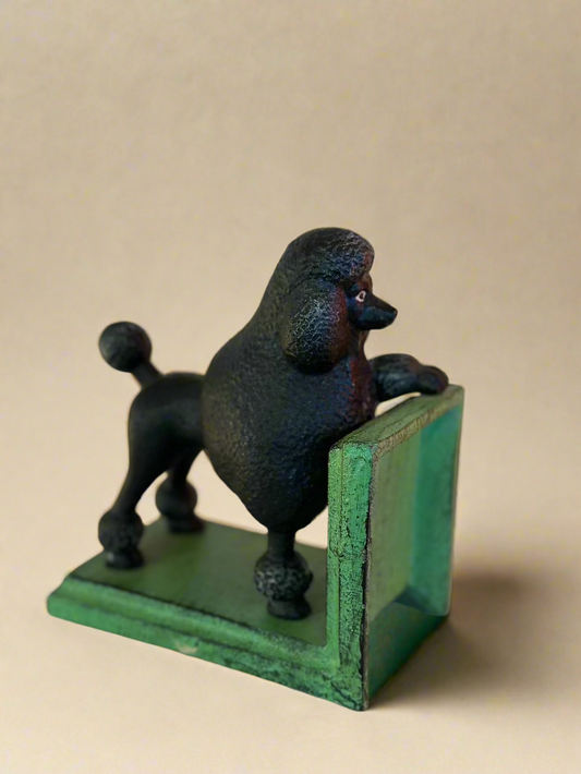 Cast Iron Poodle Bookend