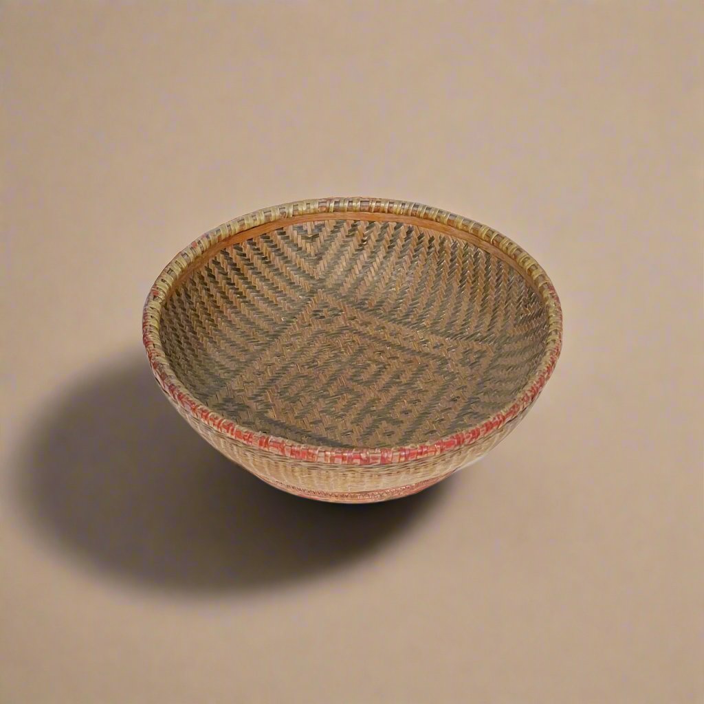 Handwoven Vintage Lacquered Wedding Basket